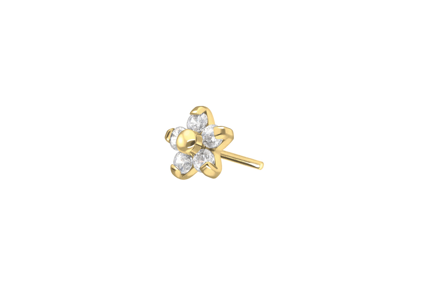 Titan Aufsatz mit Push Pin BLUME MIT 5 KRISTALLEN